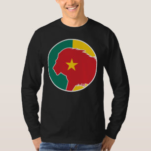 Cameroon Lion Cameroonian National Animal Flag T-Shirt
