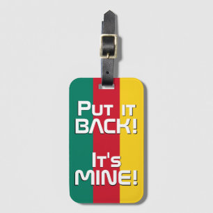 Cameroon National Flag Patriotic Luggage Tag