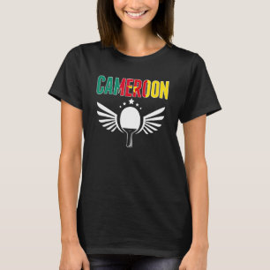 Cameroon Ping Pong Cameroonian Table Tennis Suppo T-Shirt
