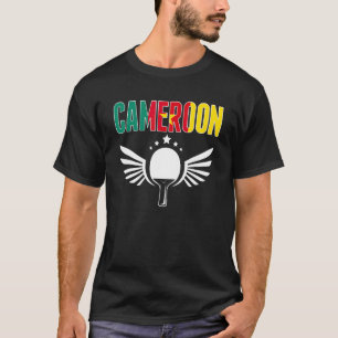 Cameroon Ping Pong Cameroonian Table Tennis Suppo T-Shirt