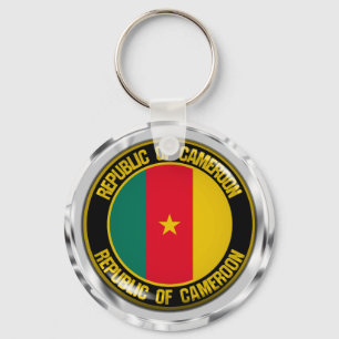 Cameroon Round Emblem Key Ring
