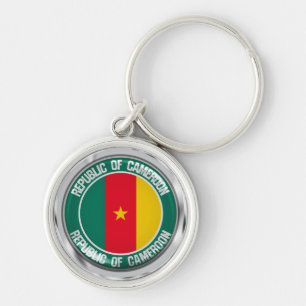 Cameroon Round Emblem Key Ring