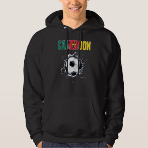 Cameroon Soccer Fans - Cameroonian Football In Cra Hoodie