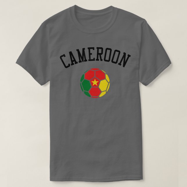 Cameroon Team Heritage Flag T-Shirt (Design Front)