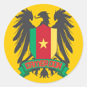Cameroon Winged Classic Round Sticker