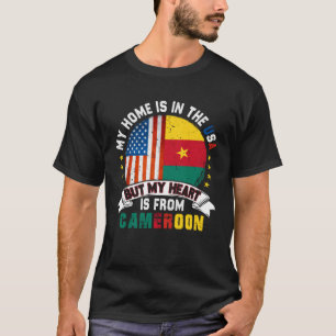 Cameroonian American Patriot Heart is from Cameroo T-Shirt