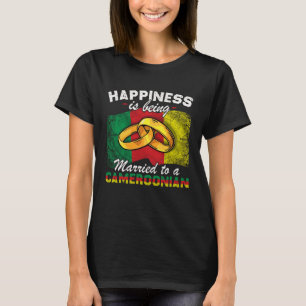 Cameroonian Marriage Cameroon Married Flag Wedded T-Shirt