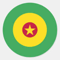 Cameroonian Mod Round Sticker