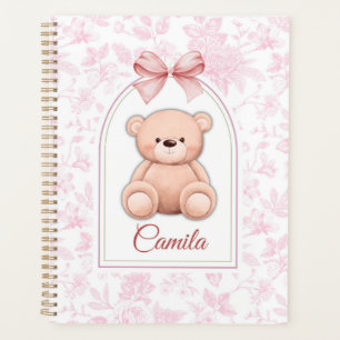 Camila Custom Pink Teddy Bear Nursery Design Planner