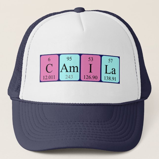 Camila periodic table name hat (Front)