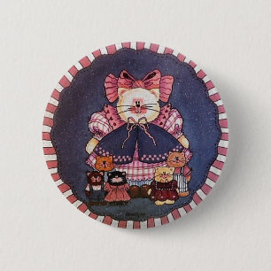 Camilla Kitty Button Pin
