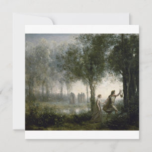Camille Corot - Orpheus Leading Eurydice From The Holiday Card