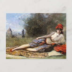 Camille Corot- Sicilian Odalisque Postcard