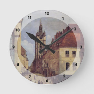 Camille Corot- The Belfry of Douai Round Clock