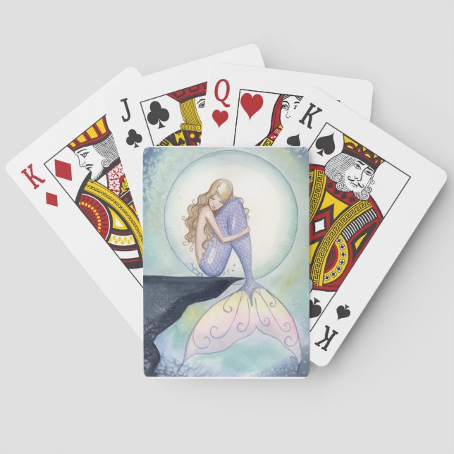 Camille Grimshaw At Rest Mermaid Playing Cards (Back)
