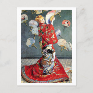 Camille Monet In Japanese Costume Postcard