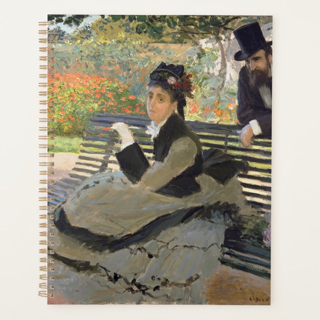 Camille Monet on a Bench  Claude Monet   Planner (Front)