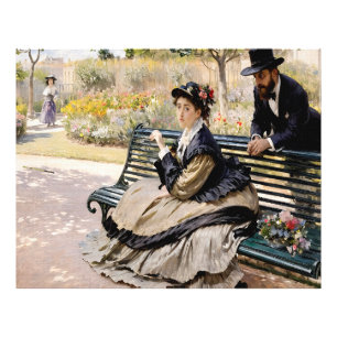 Camille Monet on a Garden Bench Photo Print
