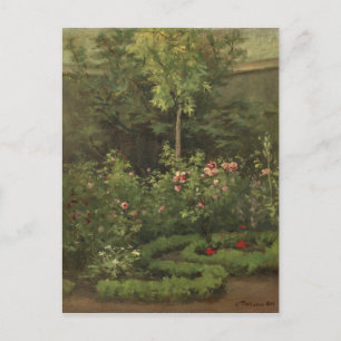 Camille Pissarro   A Rose Garden Postcard
