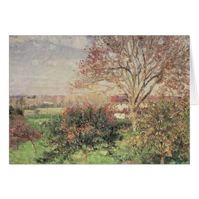 Camille Pissarro | Autumn morning at Eragny, 1897 (Front Horizontal)