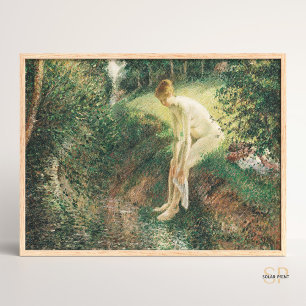 Camille Pissarro Bather in the Woods Painting Art  Poster