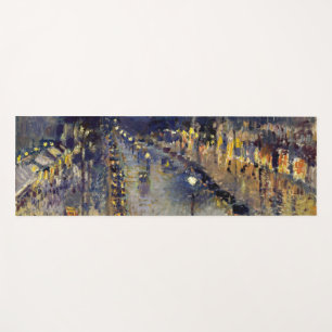 Camille Pissarro - Boulevard Montmartre at Night Yoga Mat