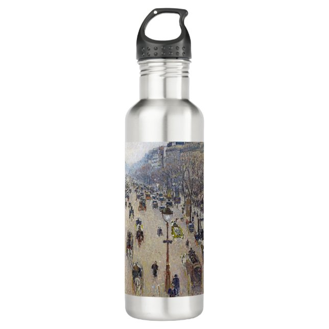 Camille Pissarro - Boulevard Montmartre, morning 710 Ml Water Bottle (Front)