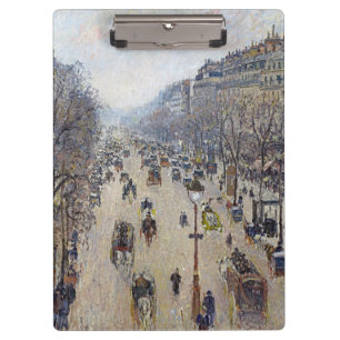 Camille Pissarro - Boulevard Montmartre, morning Clipboard