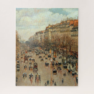 Camille Pissarro Boulevard Montmartre Painting Jigsaw Puzzle