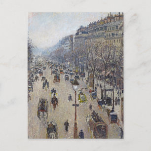 Camille Pissarro - Boulevard Montmartre Postcard
