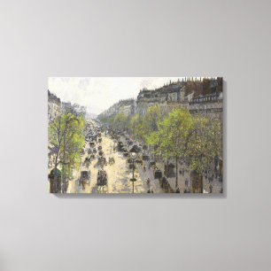 Camille Pissarro - Boulevard Montmartre, Spring Canvas Print