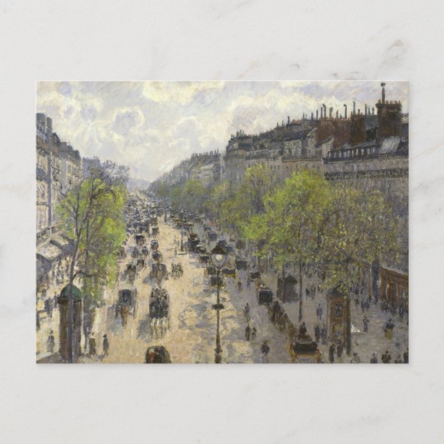 Camille Pissarro - Boulevard Montmartre, Spring Postcard (Front)