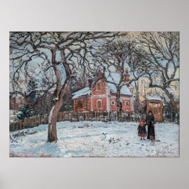 Camille Pissarro - Chataigniers a Louvecienne Poster (Front)