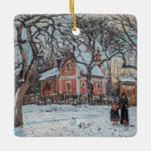 Camille Pissarro - Chataigniers a Louveciennes Ceramic Ornament