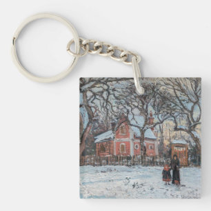 Camille Pissarro - Chataigniers a Louveciennes Key Ring