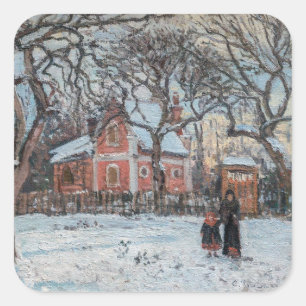 Camille Pissarro - Chataigniers a Louveciennes Square Sticker
