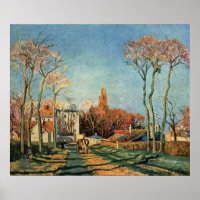 Camille Pissarro Entrance to Voisins Village 1872