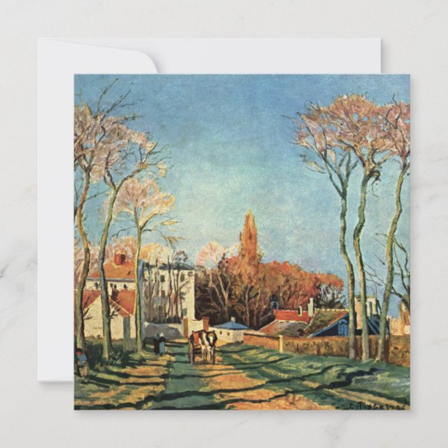Camille Pissarro Entrance Village of Voisins Card (Front)