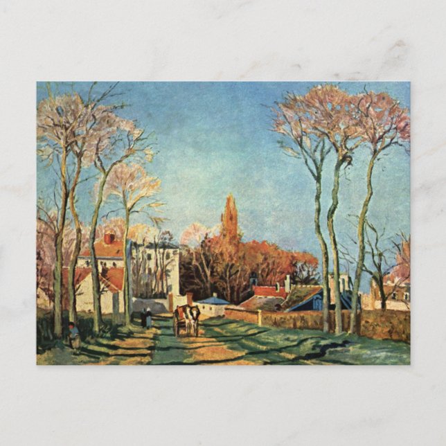 Camille Pissarro Entrance Village of Voisins Postcard (Front)