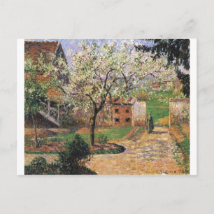 Camille Pissarro - Flowering Plum Tree 1894 Eragny Postcard