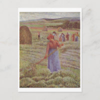 Camille Pissarro - Hay @ Eragny Farmer 1889 Oil