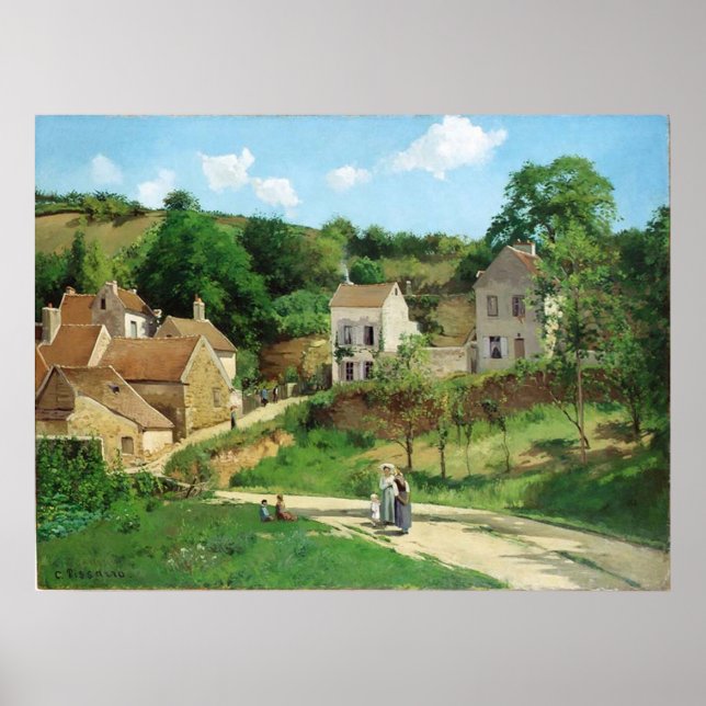 Camille Pissarro - Hermitage Pontoise 1867 Oil Poster (Front)