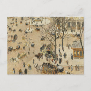 Camille Pissarro - La Place due Theatre Francais Postcard