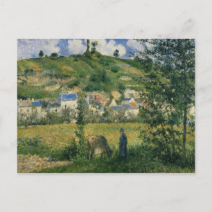 Camille Pissarro Landscape at Chaponval, 1880 Postcard