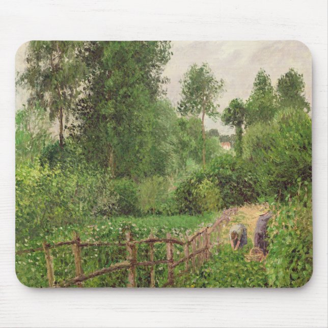 Camille Pissarro | Paysage, temps gris a Eragny Mouse Pad (Front)
