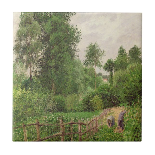 Camille Pissarro | Paysage, temps gris a Eragny Tile (Front)
