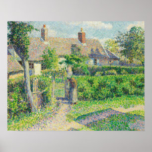 Camille Pissarro - Peasants' houses, Eragny Poster
