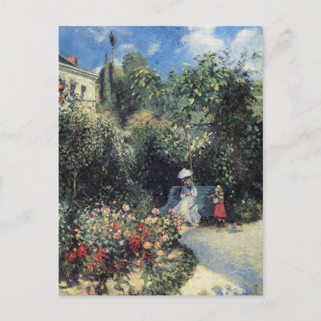 Camille Pissarro Pontoise Garden Postcard (Front)