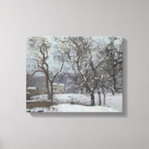 Camille Pissarro - Snow at Louveciennes Canvas Print