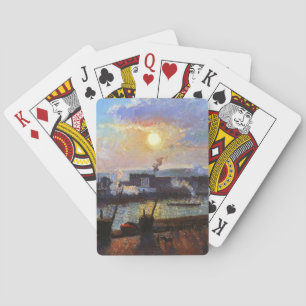 Camille Pissarro- Sunset, Rouen Playing Cards